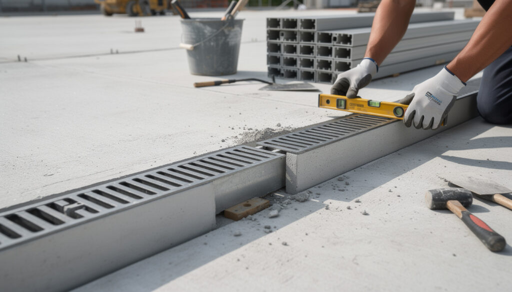 découvrez nos conseils et techniques pour réussir la pose d'un caniveau sans pente, assurant une bonne évacuation des eaux et une installation durable.